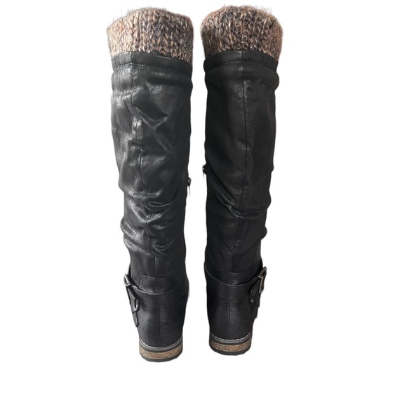 B52 by Bullboxer Frankie Slouchy Boots, Black, Size 7W - Picture 4 of 9